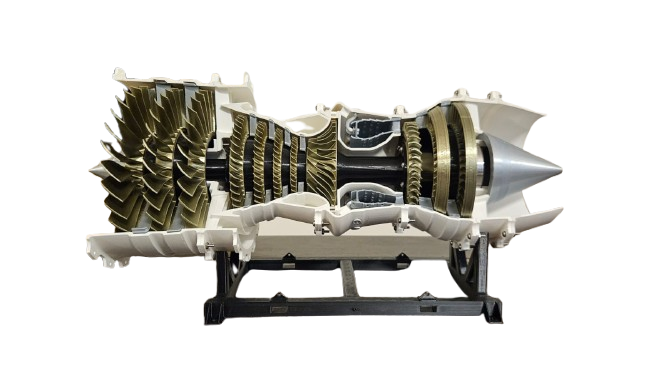 3D Printed Jet Engine Model